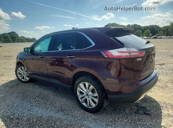 2FMPK4K97NBA41948 2022 FORD EDGE Бордовый Задняя левая четверть