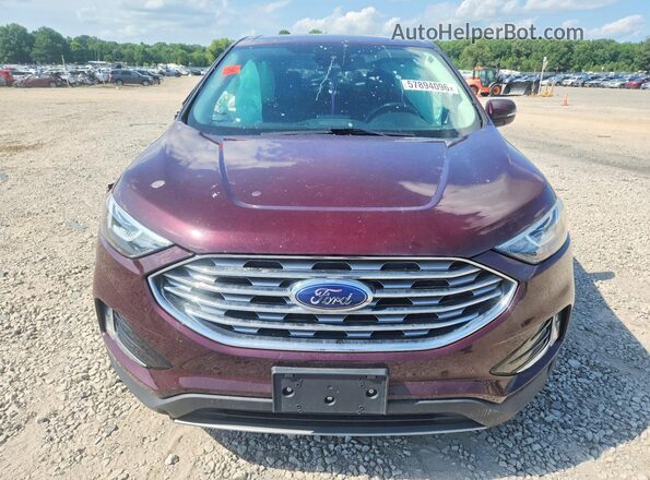 2FMPK4K97NBA41948 2022 FORD EDGE Бордовый Вид спереди