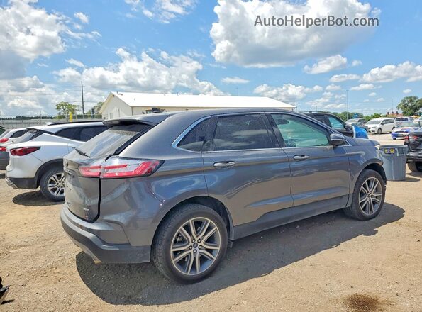 2FMPK4K97NBB13456 2022 FORD EDGE Gray Հետևի աջ