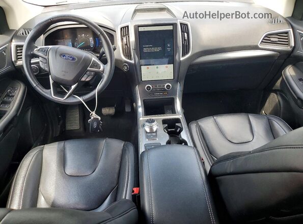 2FMPK4K97NBB13456 2022 FORD EDGE Gray Առջևի վահանակի տեսք