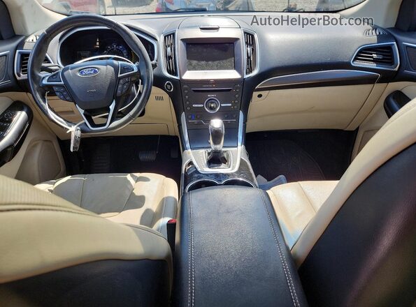 2FMPK4K98GBB11122 2016 FORD EDGE White Vista del salpicadero