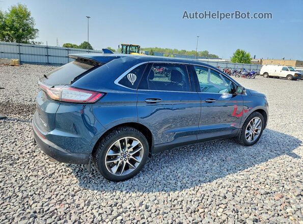 2FMPK4K98GBC57004 2016 FORD EDGE Blue Задня права чверть