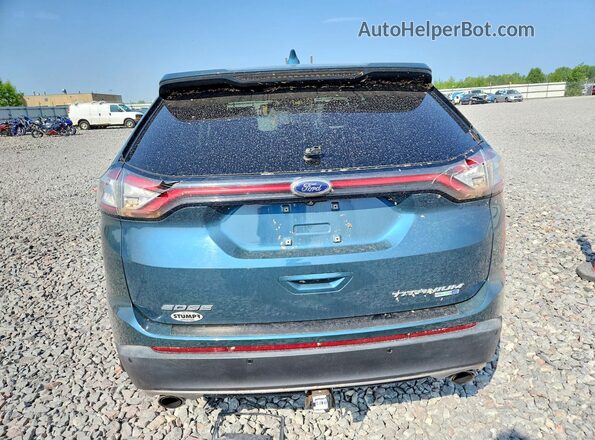 2FMPK4K98GBC57004 2016 FORD EDGE Blue Вид ззаду