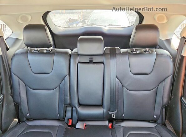 2FMPK4K98GBC57004 2016 FORD EDGE Blue Вид задніх сидінь
