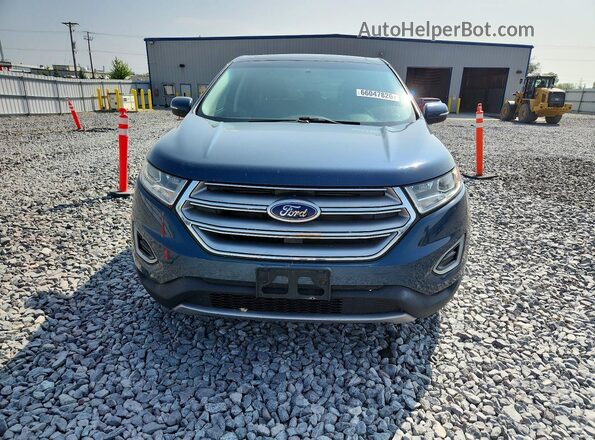 2FMPK4K98GBC57004 2016 FORD EDGE Blue Вид спереду