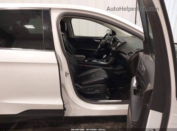 2FMPK4K98HBB52044 2017 FORD EDGE White Вид салону спереду