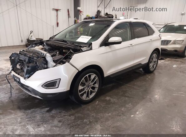 2FMPK4K98HBB52044 2017 FORD EDGE White Передня ліва чверть