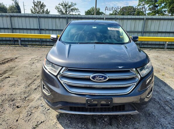 2FMPK4K98HBB90826 2017 FORD EDGE Gray Դիմացի տեսք