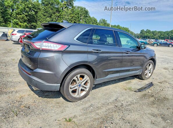 2FMPK4K98HBB90826 2017 FORD EDGE Gray Հետևի աջ