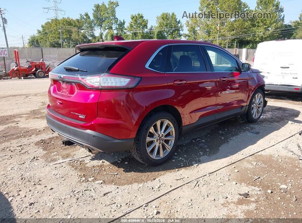 2FMPK4K98HBC67792 2017 FORD EDGE Red Հետևի աջ