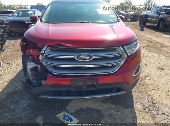 2FMPK4K98HBC67792 2017 FORD EDGE Red Սալոնի հետևի տեսք