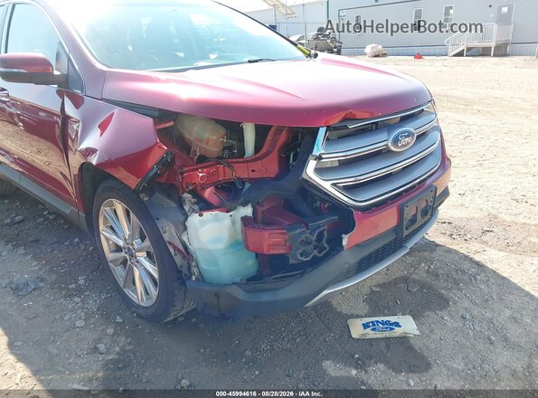 2FMPK4K98HBC67792 2017 FORD EDGE Red Դիմացի տեսք
