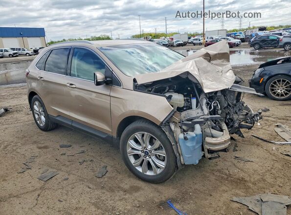 2FMPK4K98LBA41549 2020 FORD EDGE Gold Передня права чверть
