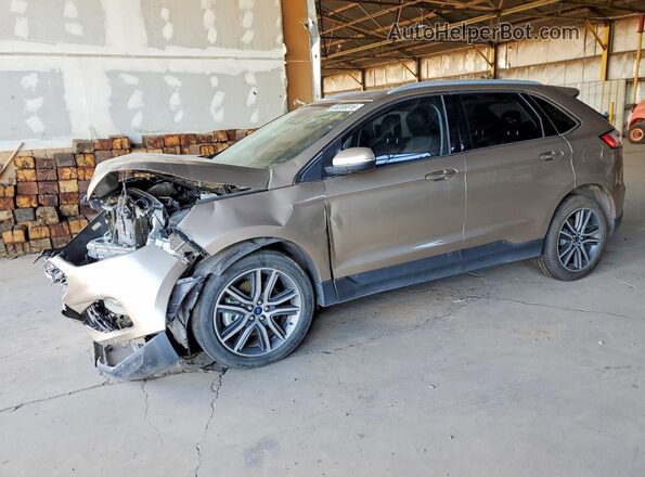 2FMPK4K98LBB43580 2020 FORD EDGE Gold Rear left