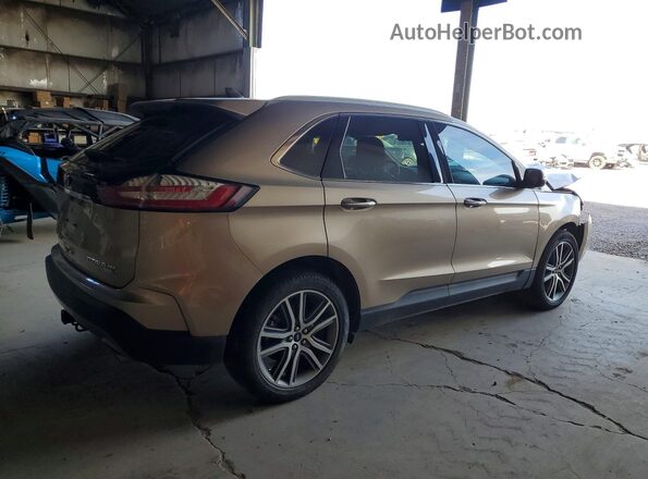 2FMPK4K98LBB43580 2020 FORD EDGE Gold Front view