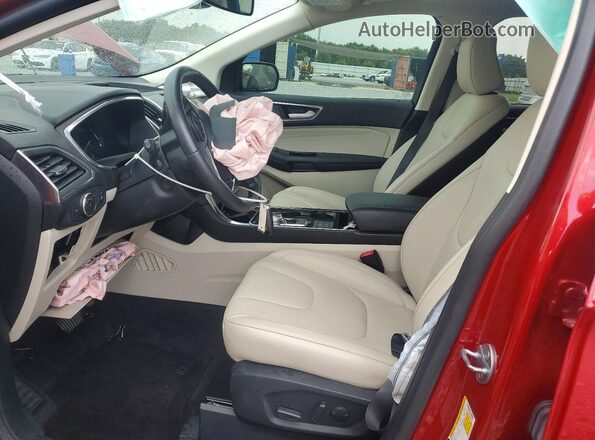 2FMPK4K98LBB59522 2020 FORD EDGE Red Вид салону спереду