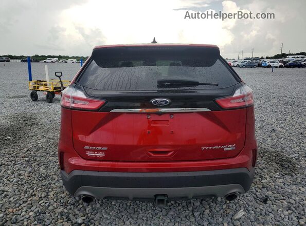 2FMPK4K98LBB59522 2020 FORD EDGE Red Вид ззаду
