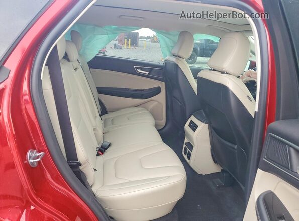 2FMPK4K98LBB59522 2020 FORD EDGE Red Вид задніх сидінь