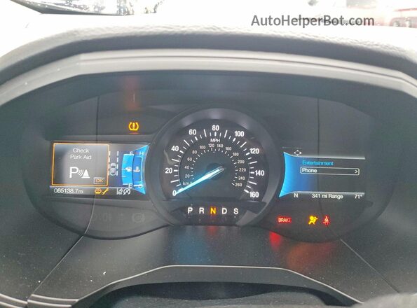 2FMPK4K98PBA26958 2023 FORD EDGE Black Widok zestawu wskaźników