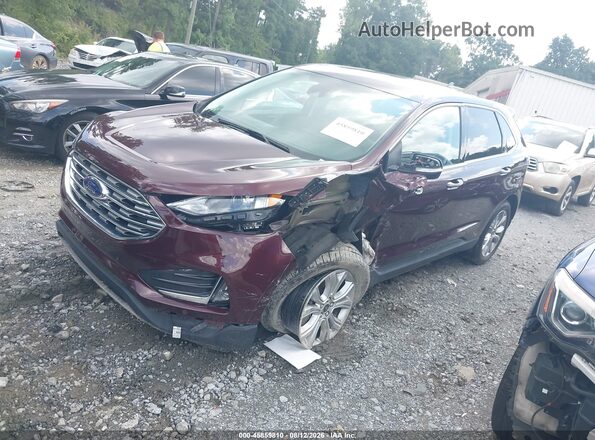 2FMPK4K98PBA58406 2023 FORD EDGE Red Передня ліва чверть