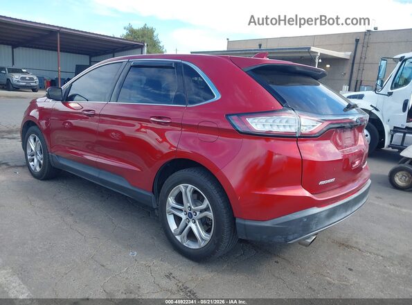 2FMPK4K99GBB06642 2016 FORD EDGE Red Задня ліва чверть