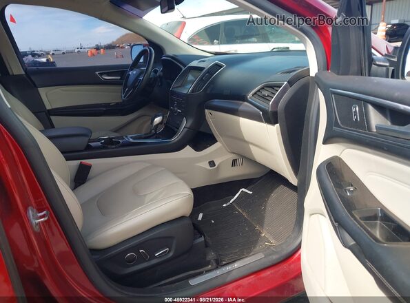 2FMPK4K99GBB06642 2016 FORD EDGE Red Вид салону спереду