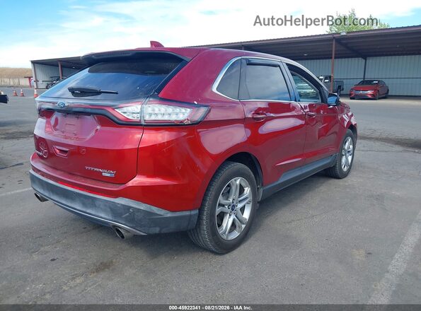 2FMPK4K99GBB06642 2016 FORD EDGE Red Задня права чверть