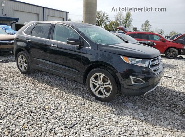 2FMPK4K99HBB58306 2017 FORD EDGE Black Przód prawy