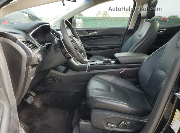 2FMPK4K99HBB58306 2017 FORD EDGE Black Widok wnętrza z przodu