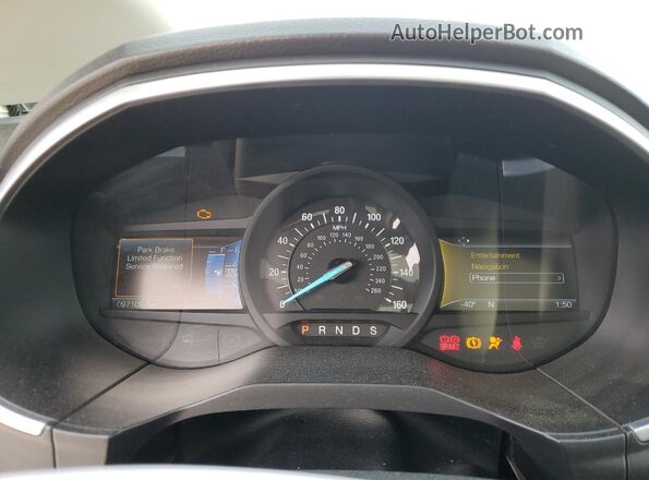 2FMPK4K99HBB58306 2017 FORD EDGE Black Widok zestawu wskaźników
