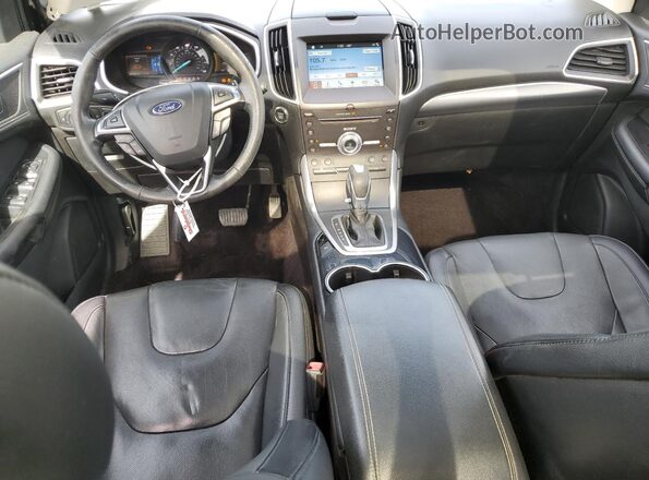 2FMPK4K99HBB58306 2017 FORD EDGE Black Widok deski rozdzielczej