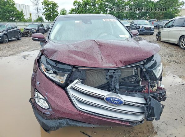 2FMPK4K99JBC09339 2018 FORD EDGE Burgundy Widok z przodu