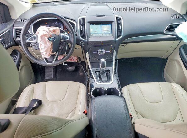 2FMPK4K99JBC09339 2018 FORD EDGE Burgundy Widok deski rozdzielczej