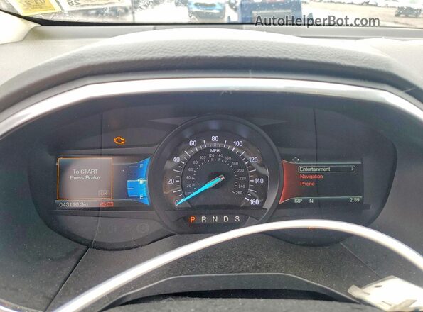 2FMPK4K99JBC09339 2018 FORD EDGE Burgundy Widok zestawu wskaźników