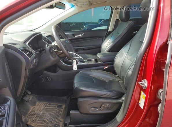 2FMPK4K99KBB48589 2019 FORD EDGE Red წინა სალონის ხედი