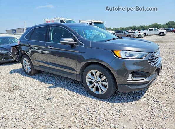 2FMPK4K99KBB54165 2019 FORD EDGE Gray Передня права чверть