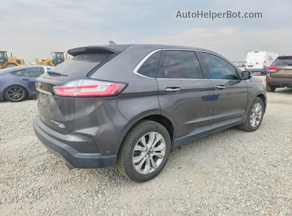2FMPK4K99KBC02649 2019 FORD EDGE Charcoal Rear right
