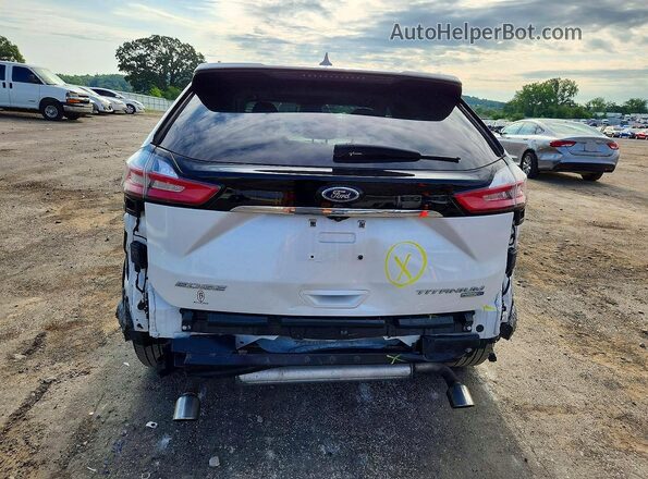 2FMPK4K99KBC11819 2019 FORD EDGE Белый Вид сзади