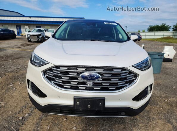 2FMPK4K99KBC11819 2019 FORD EDGE Белый Вид спереди