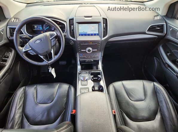 2FMPK4K99KBC11819 2019 FORD EDGE Белый Вид панели приборов