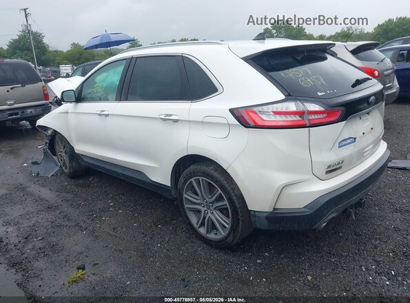 2FMPK4K99LBB50375 2020 FORD EDGE White Tył lewy