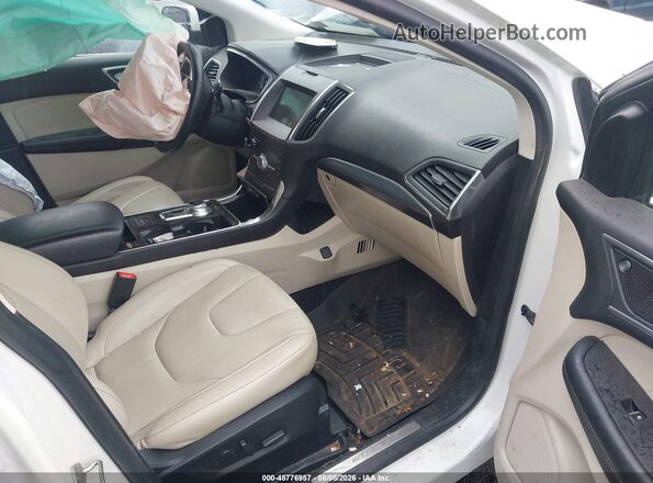 2FMPK4K99LBB50375 2020 FORD EDGE White Widok wnętrza z przodu