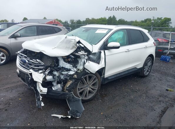 2FMPK4K99LBB50375 2020 FORD EDGE White Przód lewy