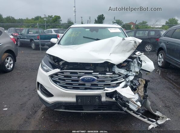 2FMPK4K99LBB50375 2020 FORD EDGE White Widok zestawu wskaźników