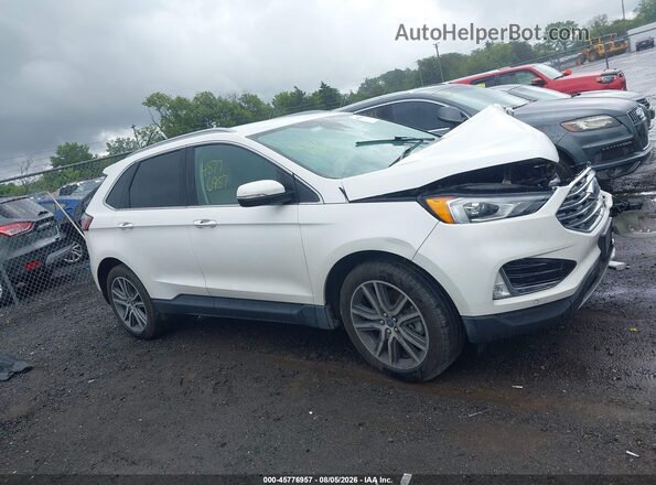2FMPK4K99LBB50375 2020 FORD EDGE White Widok wnętrza z tyłu