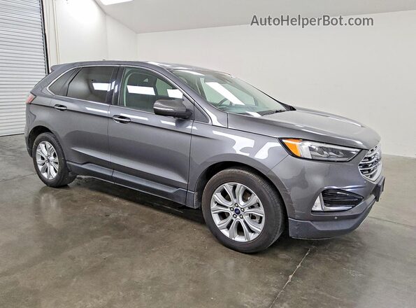 2FMPK4K99NBA38520 2022 FORD EDGE Gray Przód prawy
