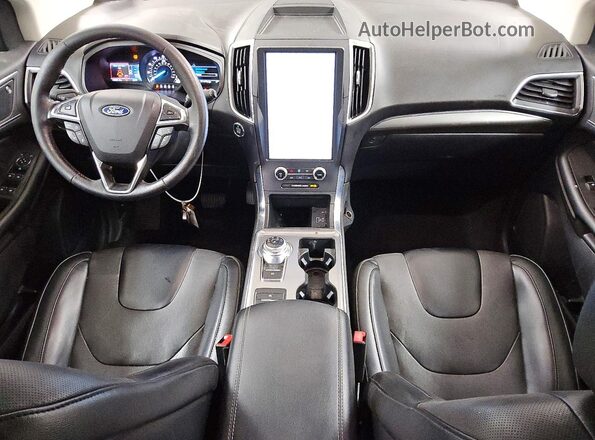 2FMPK4K99NBA38520 2022 FORD EDGE Gray Widok deski rozdzielczej