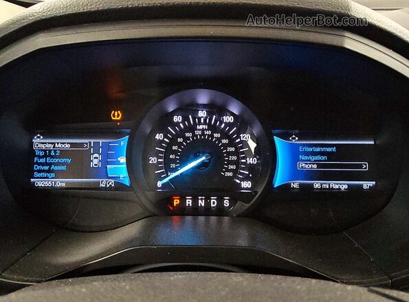 2FMPK4K99NBA38520 2022 FORD EDGE Gray Widok zestawu wskaźników