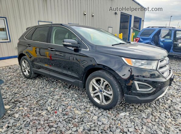 2FMPK4K9XHBB20485 2017 FORD EDGE Black Передня права чверть