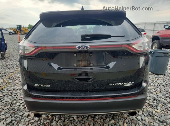 2FMPK4K9XHBB20485 2017 FORD EDGE Black Вид ззаду